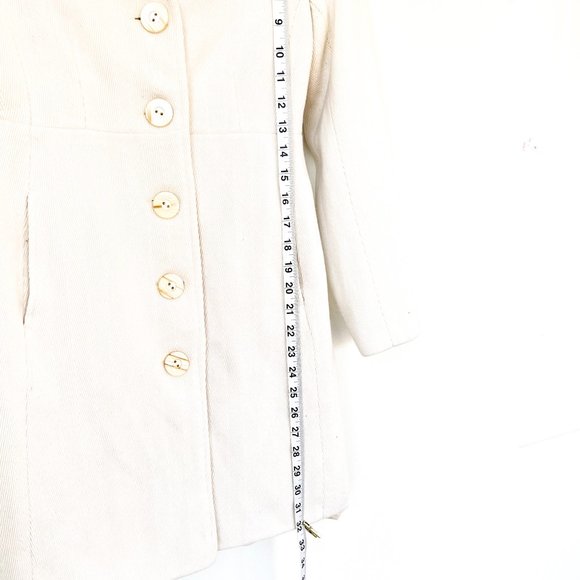 old navy ivory peacoat button down  S - Picture 2 of 6
